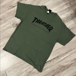 Vintage Olive Thrasher shirt